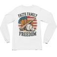 Faith Family Freedom Patriotic Christian Baseball Game Day Unisex Long Sleeve T-Shirt Faith Family Freedom Patriotic Christian Baseball Game Day Unisex Long Sleeve T-Shirt
