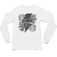 Game Day Baseball Retro Checkered Baseball Unisex Long Sleeve T-Shirt