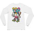 Ice Cream Drip Baseball Party 100 Days Of School Teacher Unisex Long Sleeve T-Shirt Ice Cream Drip Baseball Party 100 Days Of School Teacher Unisex Long Sleeve T-Shirt