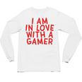 I Am In Love With A Gamer Cute Valentines Day Gamer Couple Raglan Baseball Tee Unisex Long Sleeve T-Shirt