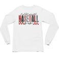 Retro Checkered Tired But Caffeinated Baseball Mom Leopard Unisex Long Sleeve T-Shirt Retro Checkered Tired But Caffeinated Baseball Mom Leopard Unisex Long Sleeve T-Shirt