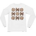 Soccer Bow Game Day Baseball Coquette Bow Women Girls Unisex Long Sleeve T-Shirt Soccer Bow Game Day Baseball Coquette Bow Women Girls Unisex Long Sleeve T-Shirt