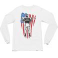 US Flag Baseball Player Batter Sport Lover Team Coach Family Unisex Long Sleeve T-Shirt
