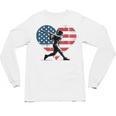 Valentines Baseball Batter Silhouette Heart Men Boys Kid Unisex Long Sleeve T-Shirt Valentines Baseball Batter Silhouette Heart Men Boys Kid Unisex Long Sleeve T-Shirt