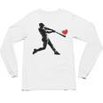 Valentines Day Baseball Batter Silhouette Heart Men Boys Kid Unisex Long Sleeve T-Shirt Valentines Day Baseball Batter Silhouette Heart Men Boys Kid Unisex Long Sleeve T-Shirt