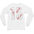 Vintage Distressed Baseball Number 15 Jersey Player Uniform Unisex Long Sleeve T-Shirt Vintage Distressed Baseball Number 15 Jersey Player Uniform Unisex Long Sleeve T-Shirt