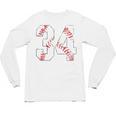 Vintage Distressed Baseball Number 34 Jersey Player Uniform Unisex Long Sleeve T-Shirt