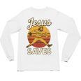 Youth Boy Baseball Jesus Saves Christian Baseball Religious Unisex Long Sleeve T-Shirt Youth Boy Baseball Jesus Saves Christian Baseball Religious Unisex Long Sleeve T-Shirt