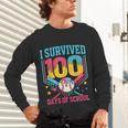 100 Days Of School Baseball Drip 100 Days Boy Girl Kids Unisex Long Sleeve T-Shirt