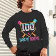 100 Days Of School Baseball Ice Cream Drip 100th Day School Unisex Long Sleeve T-Shirt 100 Days Of School Baseball Ice Cream Drip 100th Day School Unisex Long Sleeve T-Shirt