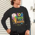 100 Days Of School Baseball Ice Cream Drip Boys Kids Player Unisex Long Sleeve T-Shirt 100 Days Of School Baseball Ice Cream Drip Boys Kids Player Unisex Long Sleeve T-Shirt