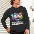 100 Days Of School Dripping Baseball Boys Kids Teacher Unisex Long Sleeve T-Shirt