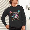 12th Birthday Baseball Bat Ice-Cream Drip 12yrs Old Boy Kid Unisex Long Sleeve T-Shirt