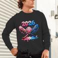 2026 American Flag Baseball Ice Cream Drip Bats Boys Unisex Long Sleeve T-Shirt 2026 American Flag Baseball Ice Cream Drip Bats Boys Unisex Long Sleeve T-Shirt