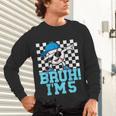 5th Birthday Dabbing Baseball Boys Bruh I'm 5 Year Old Unisex Long Sleeve T-Shirt