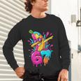 67 Baseball Dabbing Banana 6 7 Dripping Ice Cream Meme Unisex Long Sleeve T-Shirt