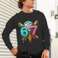 67 Baseball Ice Cream Drip Kids Unisex Long Sleeve T-Shirt