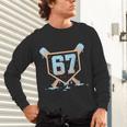67 Ice Cream Drip Baseball Meme Six Seven Gen Alpha Unisex Long Sleeve T-Shirt