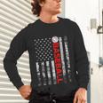 American Flag Baseball Team Baseball Player Baseball Unisex Long Sleeve T-Shirt