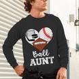 Ball Aunt Heart Football Baseball Hockey Game Day Unisex Long Sleeve T-Shirt Ball Aunt Heart Football Baseball Hockey Game Day Unisex Long Sleeve T-Shirt
