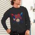Baseball 10 Year Old Splash Drip 10th Birthday Boy Number 10 Unisex Long Sleeve T-Shirt Baseball 10 Year Old Splash Drip 10th Birthday Boy Number 10 Unisex Long Sleeve T-Shirt