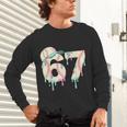 Baseball 67 Drip Six Seven Baseball Dripping Boys Kids Unisex Long Sleeve T-Shirt Baseball 67 Drip Six Seven Baseball Dripping Boys Kids Unisex Long Sleeve T-Shirt