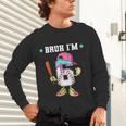 Baseball 6th Birthday Boy Ice Cream Drip Bruh I'm 6 Year Old Unisex Long Sleeve T-Shirt Baseball 6th Birthday Boy Ice Cream Drip Bruh I'm 6 Year Old Unisex Long Sleeve T-Shirt