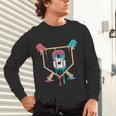 Baseball 8 Year Old Ice Cream Drip 8th Birthday Boys Player Unisex Long Sleeve T-Shirt