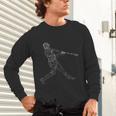Baseball Batter Line Abstract Geometry Team Player Family Unisex Long Sleeve T-Shirt