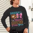 Baseball Or Bows Godfather Loves You Gender Reveal Unisex Long Sleeve T-Shirt Baseball Or Bows Godfather Loves You Gender Reveal Unisex Long Sleeve T-Shirt
