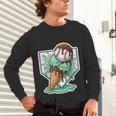Baseball Boys Ice Cream Drip Baseball Boys Youth Mint Choco Unisex Long Sleeve T-Shirt