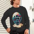 Baseball Catcher Mask Ice Cream Dripping Baseball Boy Youth Unisex Long Sleeve T-Shirt