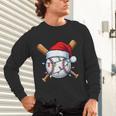 Baseball Christmas Lights Santa Christmas Baseball Player Unisex Long Sleeve T-Shirt Baseball Christmas Lights Santa Christmas Baseball Player Unisex Long Sleeve T-Shirt