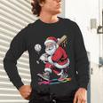 Baseball Christmas Santa Claus Batter Baseball Drip Unisex Long Sleeve T-Shirt Baseball Christmas Santa Claus Batter Baseball Drip Unisex Long Sleeve T-Shirt