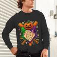 Baseball Drip Ice Cream Drip Halloween Baseball Lovers Unisex Long Sleeve T-Shirt