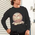 Baseball Drip Ice Cream Melting Illustration Unisex Long Sleeve T-Shirt Baseball Drip Ice Cream Melting Illustration Unisex Long Sleeve T-Shirt