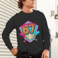 Baseball Drip Jersey Number 67 For Players & 67th Birthday Unisex Long Sleeve T-Shirt