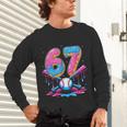Baseball Drip Number 67 Player 67Th Birthday Baseball Meme Unisex Long Sleeve T-Shirt Baseball Drip Number 67 Player 67Th Birthday Baseball Meme Unisex Long Sleeve T-Shirt