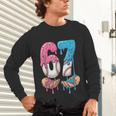 Baseball Ice Cream Drip 67 Hands Six Seven Boys Unisex Long Sleeve T-Shirt
