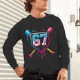 Baseball Ice Cream Drip Number 67 Player 67th Birthday 67 Unisex Long Sleeve T-Shirt Baseball Ice Cream Drip Number 67 Player 67th Birthday 67 Unisex Long Sleeve T-Shirt
