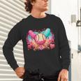 Baseball Ice Cream Drip Style Melt Ice Cream Youth Boys Unisex Long Sleeve T-Shirt