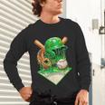 Baseball Life Style Ice Cream Drip Green Unisex Long Sleeve T-Shirt Baseball Life Style Ice Cream Drip Green Unisex Long Sleeve T-Shirt