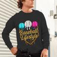 Baseball Lifestyle Baseball Drip Icecream Unisex Long Sleeve T-Shirt Baseball Lifestyle Baseball Drip Icecream Unisex Long Sleeve T-Shirt