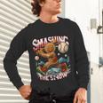 Baseball Player Christmas Gingerbread Smashing Through Snow Unisex Long Sleeve T-Shirt Baseball Player Christmas Gingerbread Smashing Through Snow Unisex Long Sleeve T-Shirt