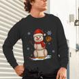 Baseball Snowman Merry Christmas Holiday Sports Xmas Pajamas Unisex Long Sleeve T-Shirt Baseball Snowman Merry Christmas Holiday Sports Xmas Pajamas Unisex Long Sleeve T-Shirt