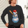 Baseball Snowman Merry Christmas Xmas Pajamas Men Women Kids Unisex Long Sleeve T-Shirt Baseball Snowman Merry Christmas Xmas Pajamas Men Women Kids Unisex Long Sleeve T-Shirt