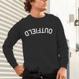 BaseballSoftball Upside Down Outfield Unisex Long Sleeve T-Shirt