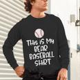 Bear Baseball Shirt For Players Fans And Moms Unisex Long Sleeve T-Shirt