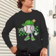 Boys St Patricks Day Baseball Player Pitcher Coach Kids Unisex Long Sleeve T-Shirt Boys St Patricks Day Baseball Player Pitcher Coach Kids Unisex Long Sleeve T-Shirt