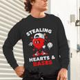 Boys Valentines Baseball Drip Icecream Stealing Hearts Kids Unisex Long Sleeve T-Shirt Boys Valentines Baseball Drip Icecream Stealing Hearts Kids Unisex Long Sleeve T-Shirt